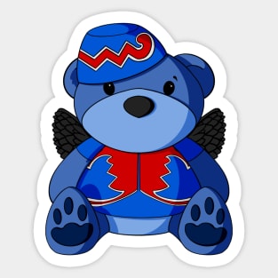 Oz Flying Monkey Teddy Bear Sticker